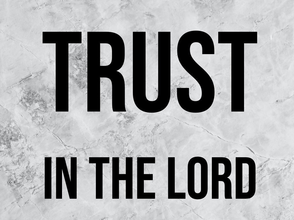 Trust In The Lord